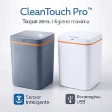Lixeira Automática Inteligente Recarregável Capacidade 12 Litros Design Moderno Sortida