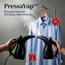 Passadeira A Vapor Portátil 127V Preta Rápida Eficiência Alta Potência