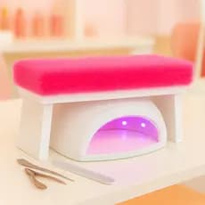 Apoio de Mão Pelúcia Nail Designer Manicure (Retangular)