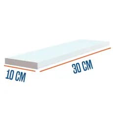 Kits Prateleiras Mdf Branca de Parede 30x10 Com Suporte