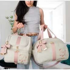 Kit de bolsa e mochila  Maternidade personalizada Lyssa Baby