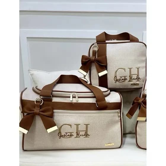 Kit de bolsas Maternidade 2 peças Personalizada Lyssa Baby