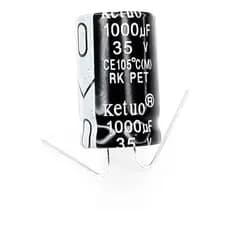 10 Pçs Capacitor Eletrolítico 1000uf 35v 1000 x 35 105ºC