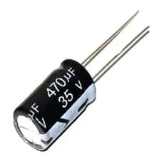 10 Pçs Capacitor Eletrolítico 470uf 35v 470 x 35 105ºC