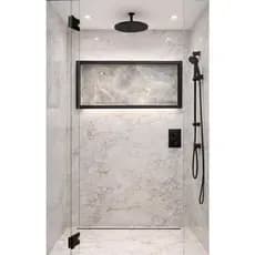 NICHO DE BANHEIRO EM PORCELANATO 80X35 PORTA SHAPOO ,LAVABO E ORGANIZADOR