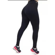 Calça Legging ALL IN Preta Com Fio Emana para exercícios físicos reduz lipedema média compressão
