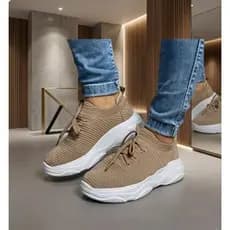 Tênis Bumper Nude Feminino Confortável Versatil ALL IN