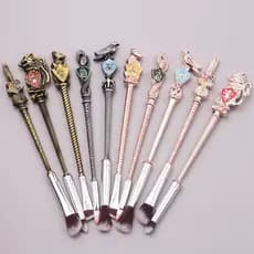 Conjunto De Pincéis De Maquiagem De Metal Harry Potter