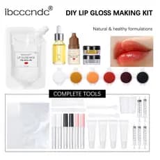 kit para fazer gloss completo, Kit De Fabricação De Brilho Labial DIY-Crie Seu Próprio Personalizado Com Completo