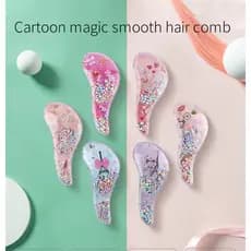 Princess Mini Hair Brush Cartoon Unicórnio Anti-screw Antiklit Detangling Head Massager Pente De Cabeleireiro Infantil