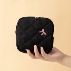 Bonito Feminino Guardanapo Sanitário Absorvente Saco De Armazenamento Arco Pequenas Bolsas Portátil Maquiagem Batom Chav