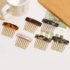 Feminino Tamanho Pequeno 7 Dentes Inserção Pente Clipe Grampos De Cabelo headwear Jóias Franja Quebrado Meninas Acessóri