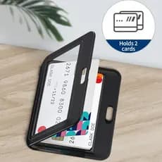 1 Pçs Unissex Horizontal Vertical Dupla Utilização Kpop Photocard Capa Caso Estudante Face Claro Preto ID Titular Do Car