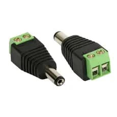Kit 10 Conector P4 Macho Borne Parafuso CFTV LED 5.5x2.1mm