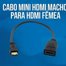 Cabo Mini HDMI Macho para HDMI Fêmea Vídeo HDTV Projetor Notebook