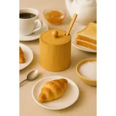 Pote Porta Condimento 100% Bambu 200ml - Saleiro e Açucareiro