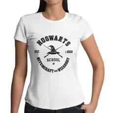 Camiseta Feminina Harry Potter Hogwarts