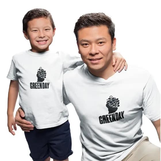 Tal Pai Tal Filho Dia dos Pais Green Day: 2 Camisetas