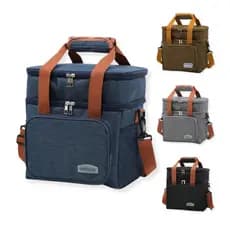Bolsa Térmica 2 Compartimento Impermeável Grande Com Alça quente frio cerveja refrigerante frutas
