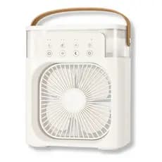 Mini Climatizador Portátil Resfriamento Ventilador Ambiente Branco 127/220V Umidificador mini ar