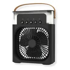 Mini Climatizador Portátil Resfriamento Ventilador Ambiente Preto 127/220V Umidificador mini ar