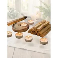 Incensário Queimador Palo Santo Peruano Madeira Suporte Reik Esotérico Zen Portátil Prático Defumação