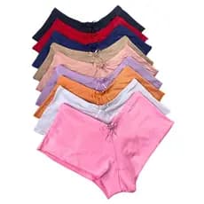 Kit C/ 5 Calcinha Box Shortinho Short Boxer Feminina Segunda Pele Confortável dia a dia