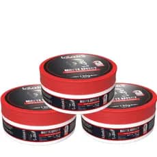 KIT DE 3 PASTAS FIXADORAS EFEITO MATTE 130G