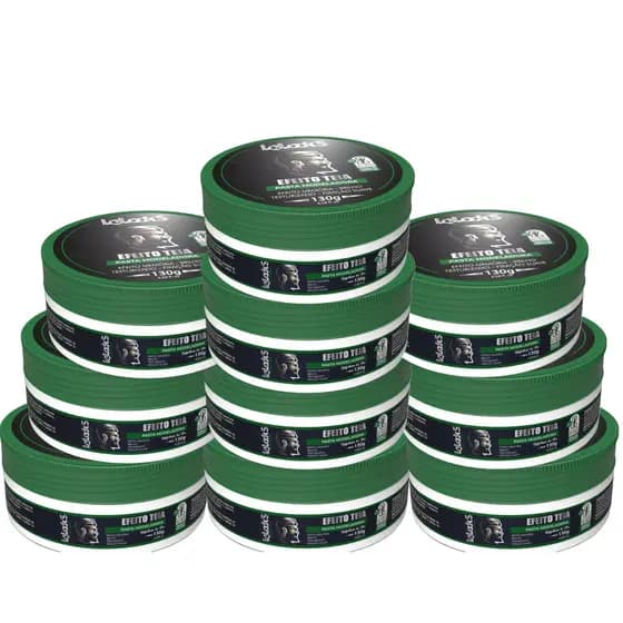 KIT 10 PASTAS MODELADORAS EFEITO TEIA 130g LELOOK´S MEN CARE