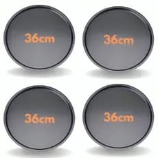 Kit Forma Assadeira de Pizza Redonda Antiaderente Não Gruda Salgado Teflon Resistente