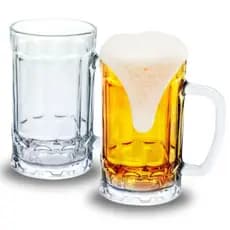 Kit Jogo 2, 4, 6,12 e 18 Canecas Chopp Vidro Cerveja Festa 435 ml Congelada Zero Grau