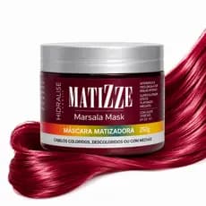 Máscara Matizadora Marsala Tonalizante Matizze Hair Sem Amônia Rende 3X Mais MARSALA 100% Natural
