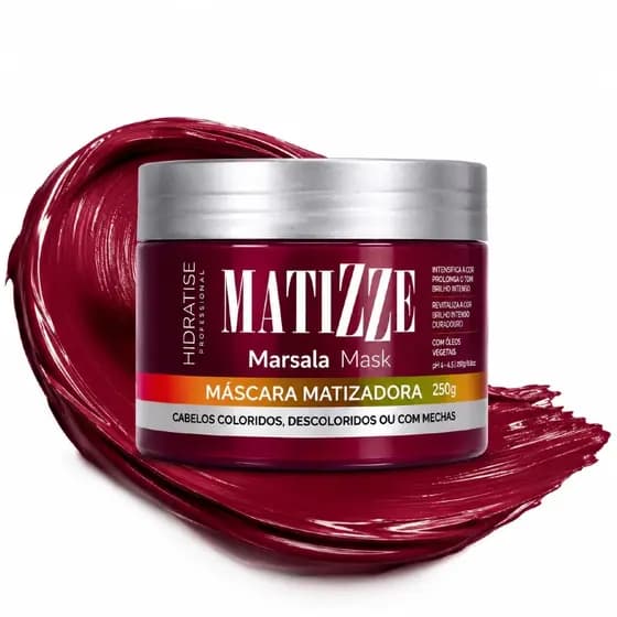 Máscara Tonzalizante SEM AMÔNIA Matizador Marsala Rende 3x Mais - MATIZZE MARSALA
