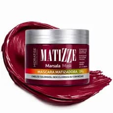Máscara Matizadora Marsala Intenso Tonalizante Matizze Hair Sem Amônia Rende 3x Mais 100% Natural