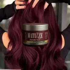 Máscara Marsala Matizadora Hidratante Com Alta Pigmentação Sem Amônia Rende 3x Mais 100% Natural