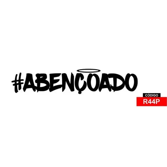 ADESIVO ABENÇOADO PEQUENO - ADESIVO PARA CARROS MOTO BIKE CAPACETE