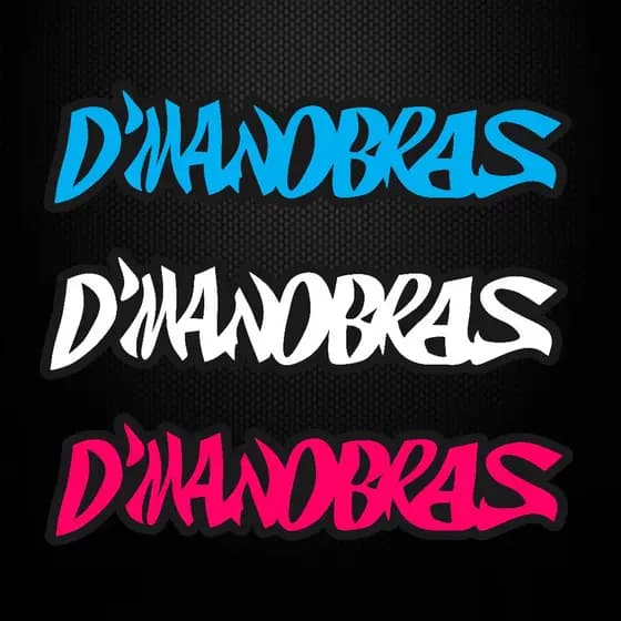 Adesivo D'Manobras - Adesivos Para Moto Capacete De Manobras Grau 244