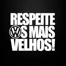Adesivo Respeite Os Mais Velhos VW  (Volkswagens) - Adesivos Para Carros Antigo Quadrado Gol Saveiro