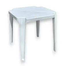Mesa Plástico Quadrada 70x70 Multiuso Empilhavel Branca