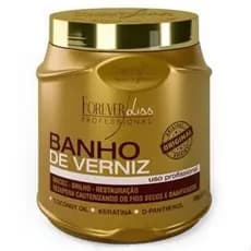 Banho de Verniz Forever Liss 1Kg. Brilho para os Cabelos.