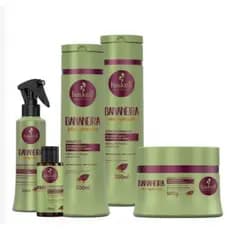 Kit Haskell Bananeira Shampoo + Condicionador + Máscara 300 + Fluido + Nectavita