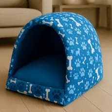 Cama pra Cachorro e Gato Casinha Toca Iglu P a G + Almofada e Manta