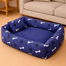 Cama para Cachorro e Gato - Luxo Pet Fibra Tamanho M e G + Travesseiro de Brinde Envio Imediato