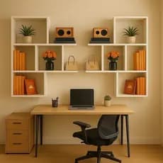 KIT 2 ARMARIO PRATELEIRA NICHO 90X70CM BRANCO ESTANTE CUBO MULTIFUNCIONAL PARA LIVROS, DECORAÇÃO E ORGANIZAÇÃO