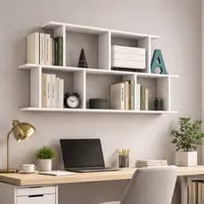 ARMARIO PRATELEIRA NICHO 90X60CM BRANCO ESTANTE CUBO MULTIFUNCIONAL PARA LIVROS DECORAÇÃO ORGANIZAÇÃO FOTOS ESCRITORIO