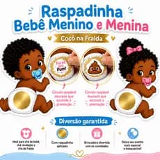 Raspadinha Chá De Bebê Revelação Cocô Na Fralda 40 Unidades