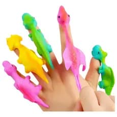 10 Brinquedos Dedo Estilingue Dinossauro Lembrancinha Prenda