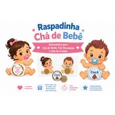 Raspadinha Bebê Cocô Na Fralda 40 Unidades Menino Ou Menina