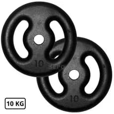 Par Anilhas Pintadas 10 kg kit (2X10) Pintura Reforçada Ideal Treino fitness,Musculação,Esportes Pronta Entrega