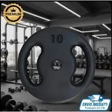 kit 1 anilha (1x10kgk)e 1 anilha 20kg,(1x20kg)otima qualidade peça ja o seu...